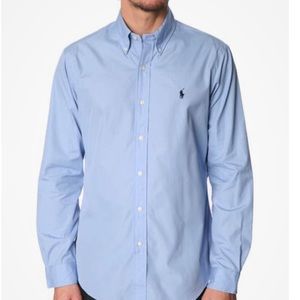 NWT Men’s Blue Ralph Lauren Buttto-Down, Size L